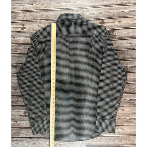 Rag & Bone slim fit plaid lined Shirt size M color black white NWOT - Picture 5 of 5